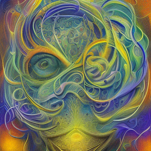 Surreal Dreamscape with Fractals and Zentangles