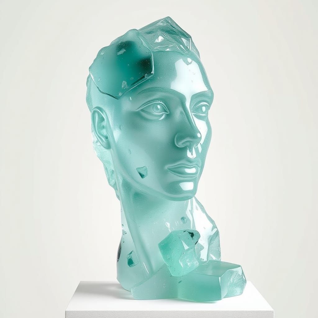 Hyperrealistic Sea Glass Sculpture
