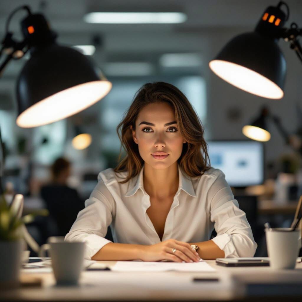 Confident Woman in Professional Portrait