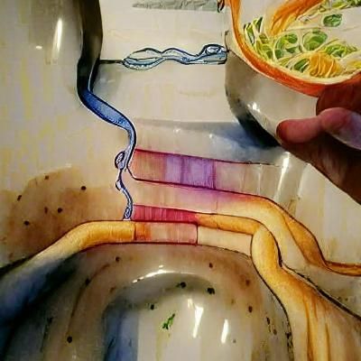 Watercolor and Ink: Longest Noodle Quest
