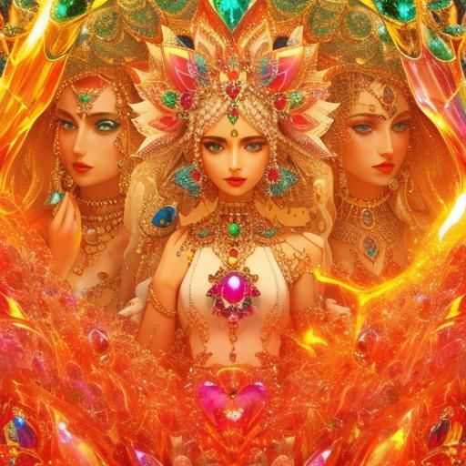 Surreal Maximalist Jewelry in Gelato Colors, 3D Render