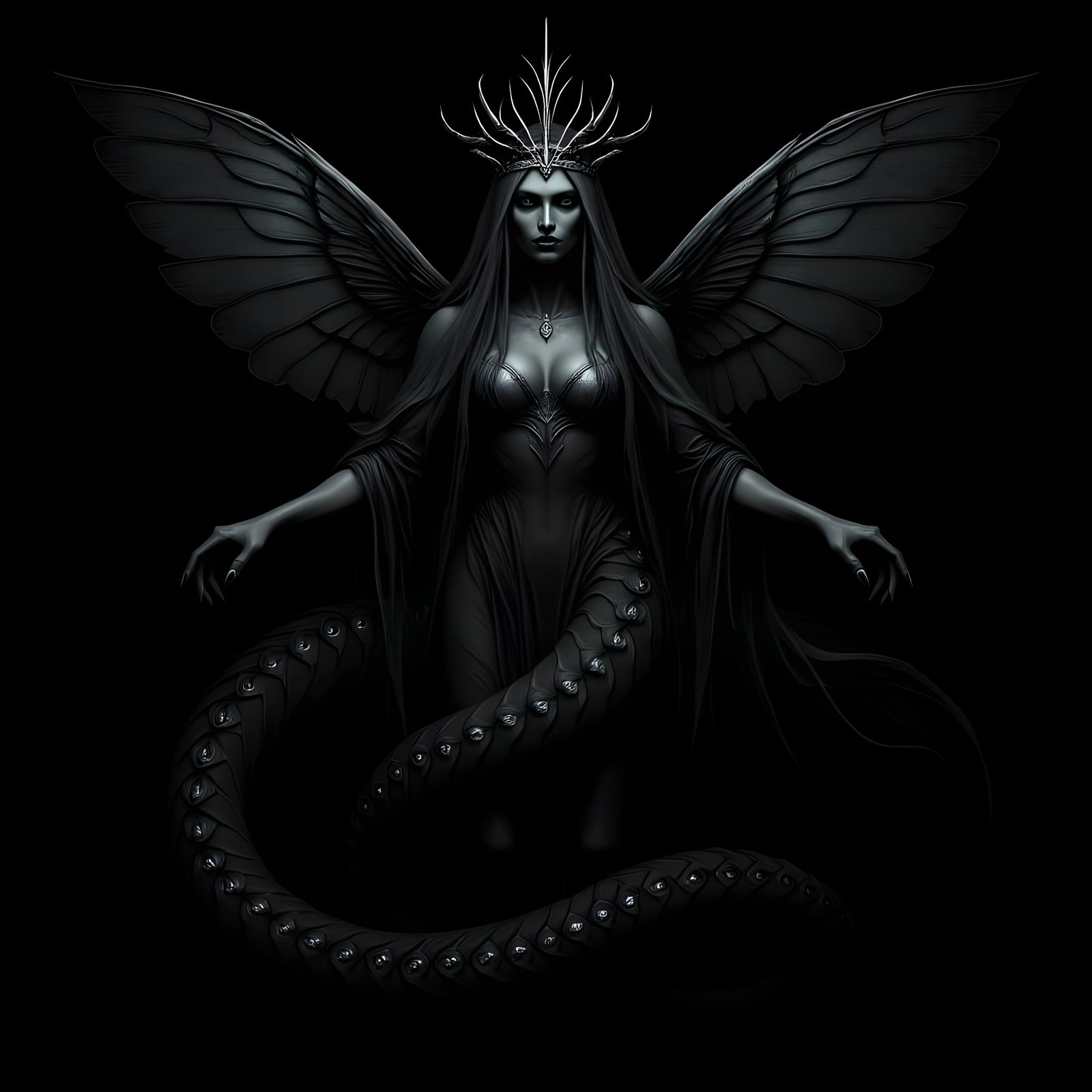 Nyxalith: Serpentine Dream-Eater Queen of Nightmares