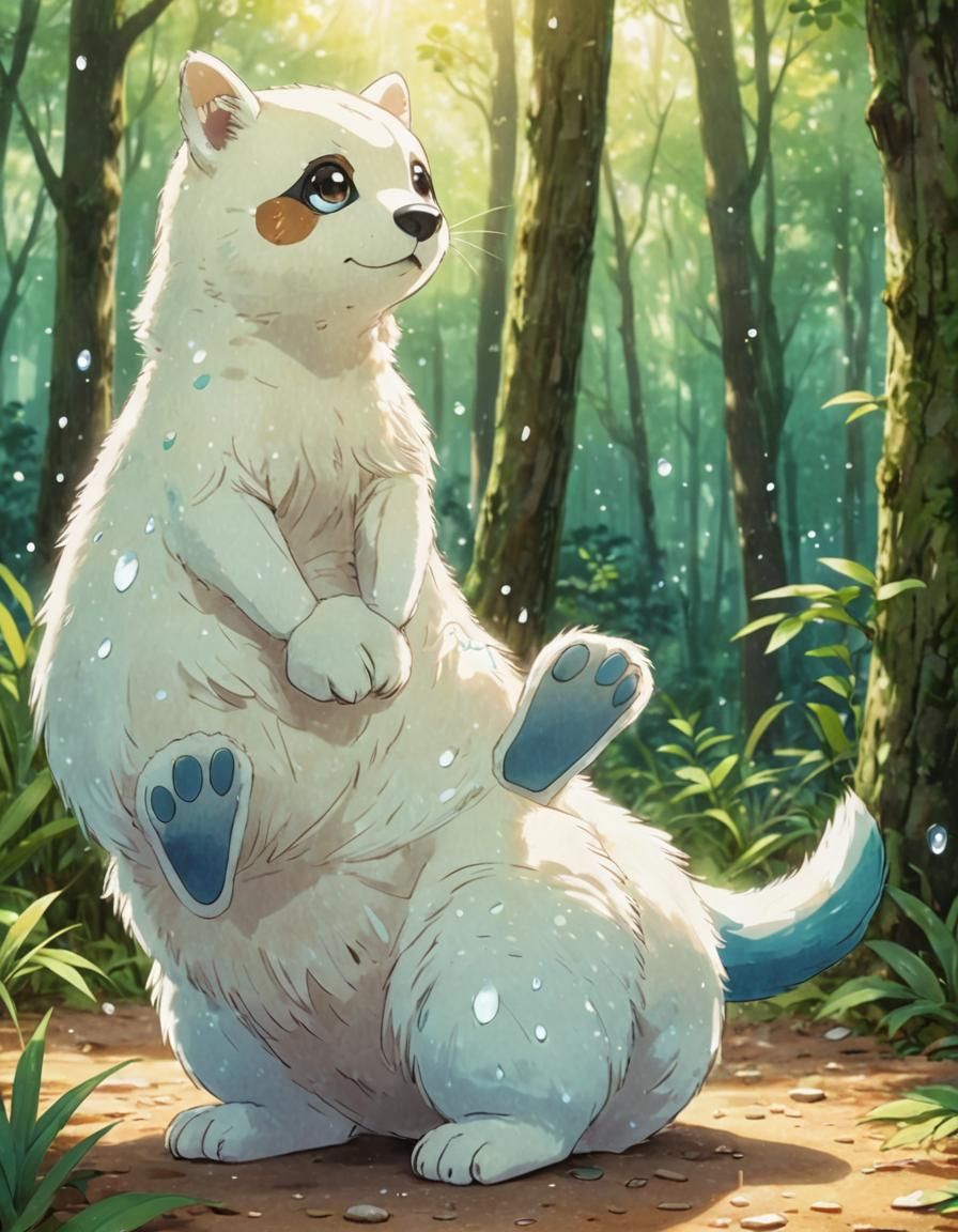 Cute Oshawott in Moe Anime Style