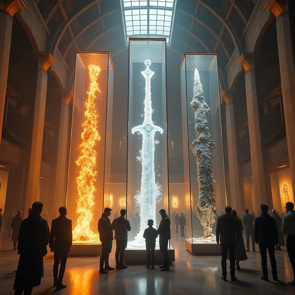 Mystical Swords on Display in Grand Museum