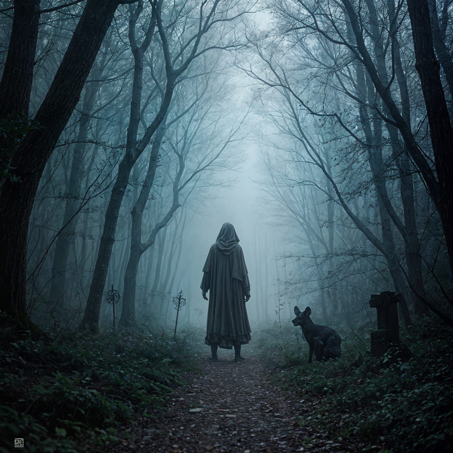 Mysterious Forest: Light and Darkness Unite