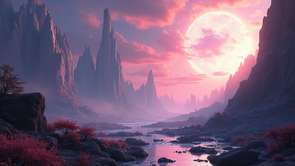 Fantastical Alien Worldscapes in Vivid Color
