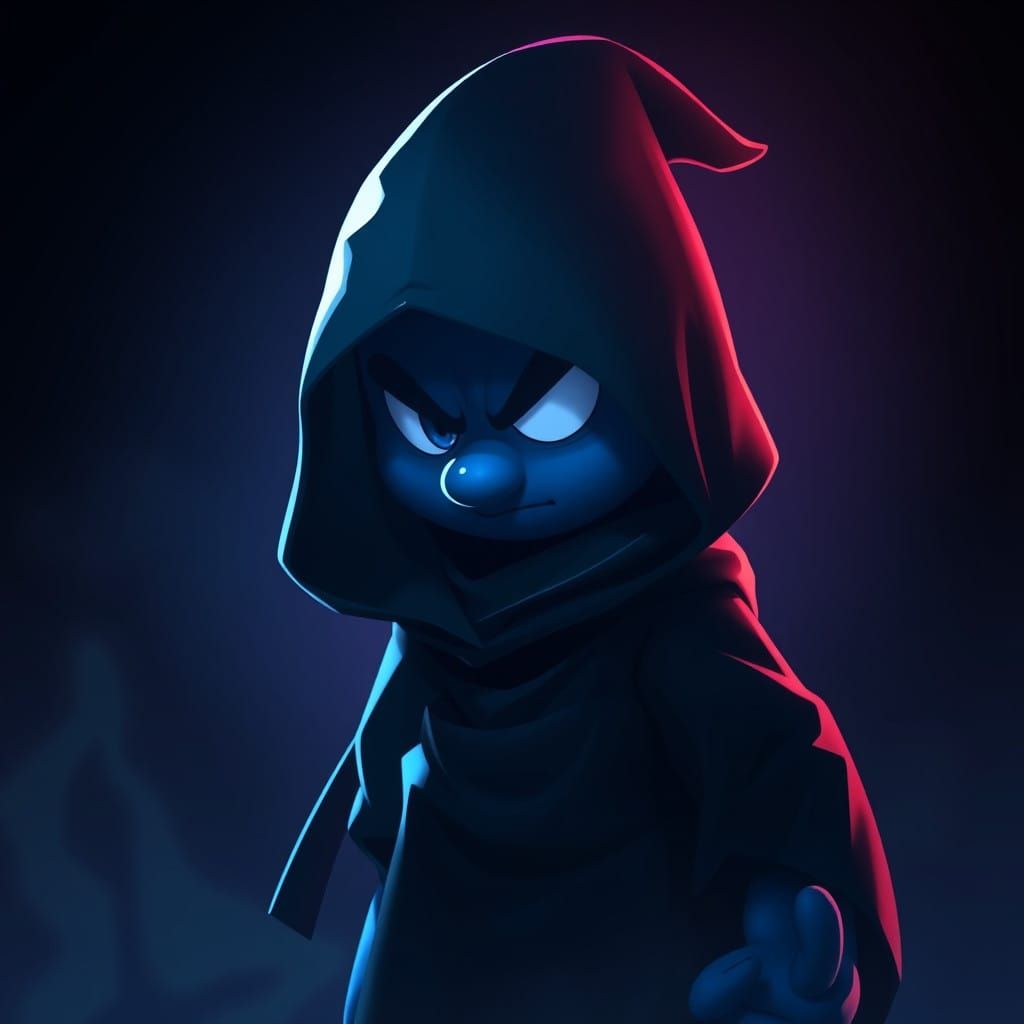 Mysterious Anime Figure in Dramatic Lighting