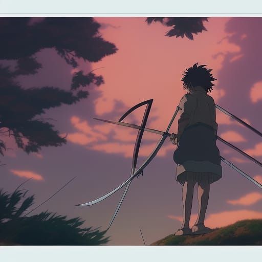 Anime Key Visual Inspired by Studio Ghibli