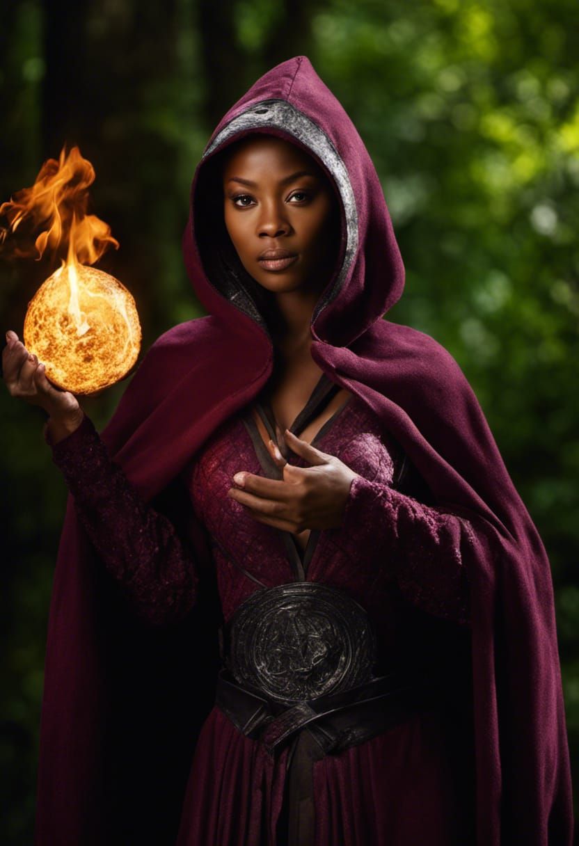 Qali the Pyromancer in Outworld Tomb Interior