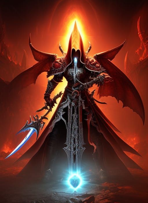 Diablo-Inspired Necromancer Fan Art in 16k Resolution