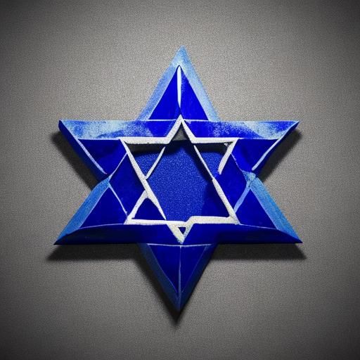 Star of David Image Generated from Simple Prompt