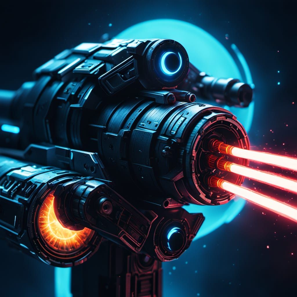Firefly Beam Saber in Sci-Fi Digital Art