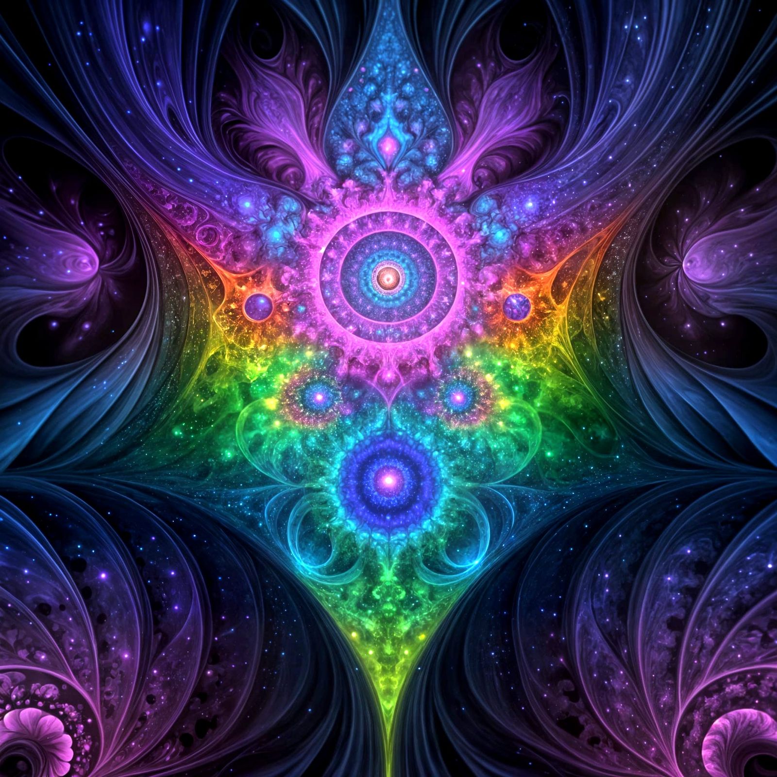 Fractal Infinity in Vibrant Hues