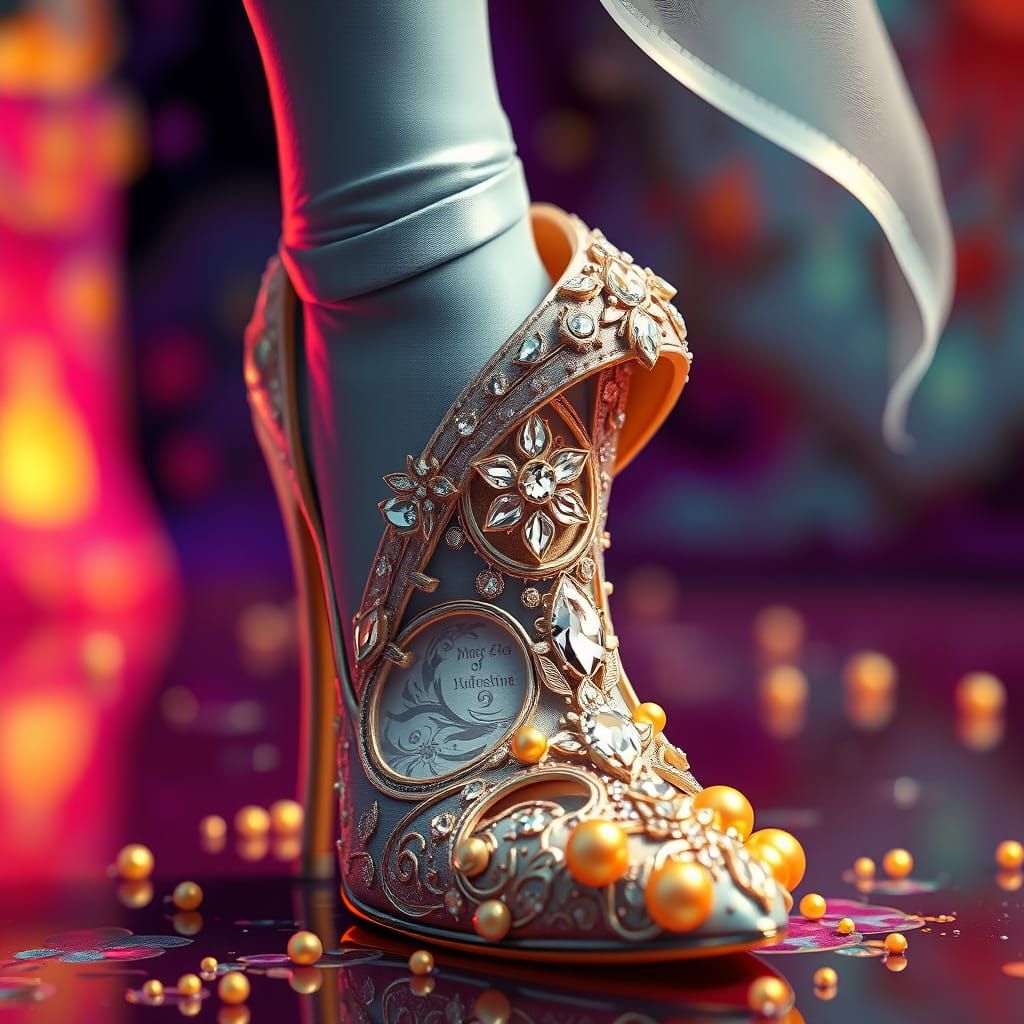 Cinderella's Diamond and Pearl Shoe: Splash Art
