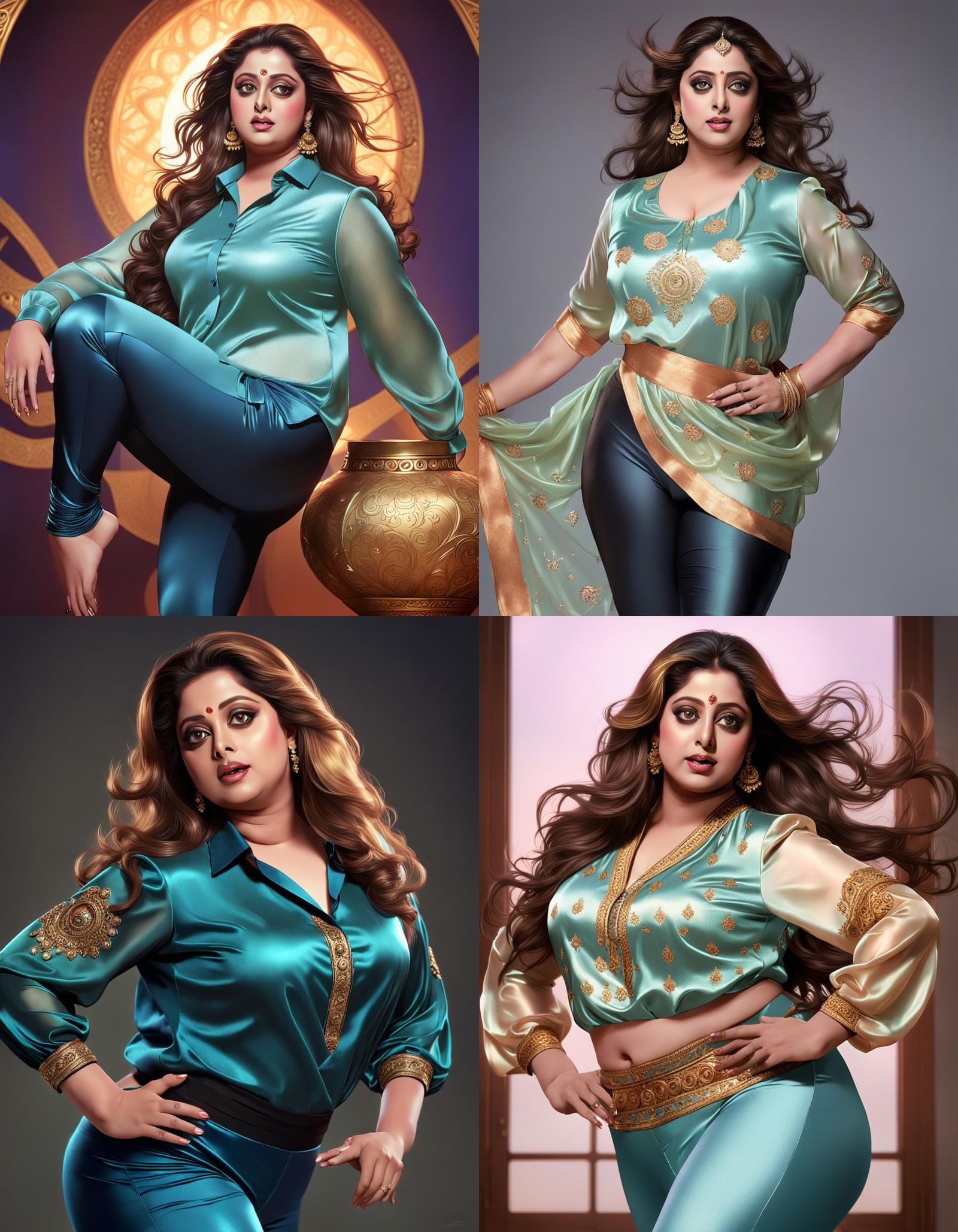 Attractive Indian Fantasy Figure in Hyperdetailed Portrait