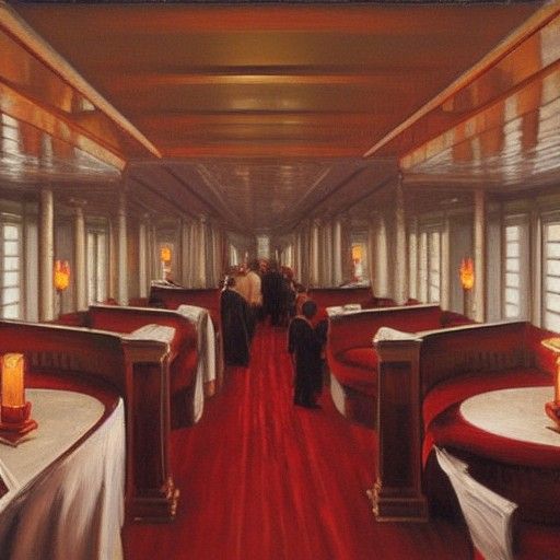 Titanic First Class Cabin, Oil Painting by Gurney