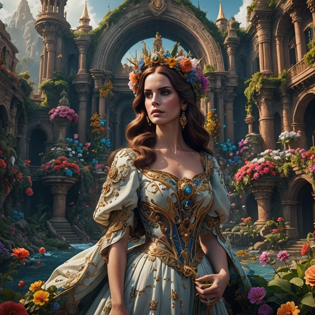 Lana Del Rey Inspired Detailed Matte Painting