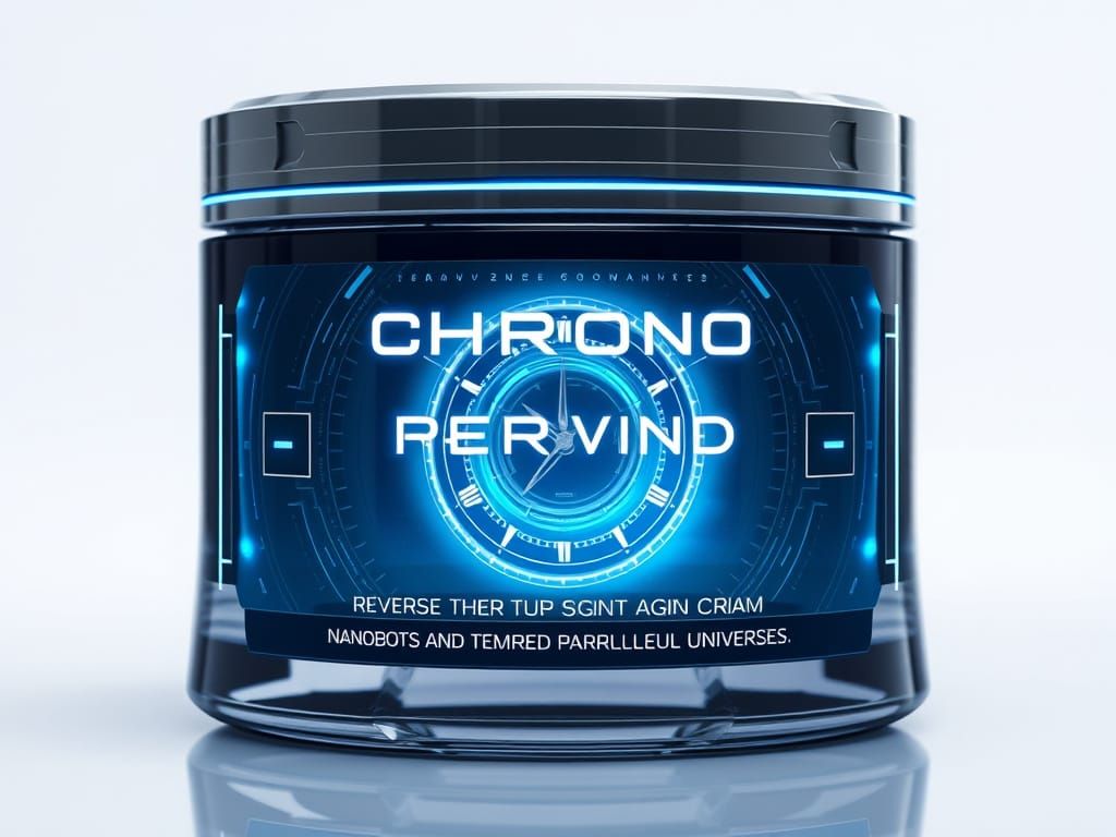 Timeless Youth Revival Cream in Solarpunk Cyberpunk Style