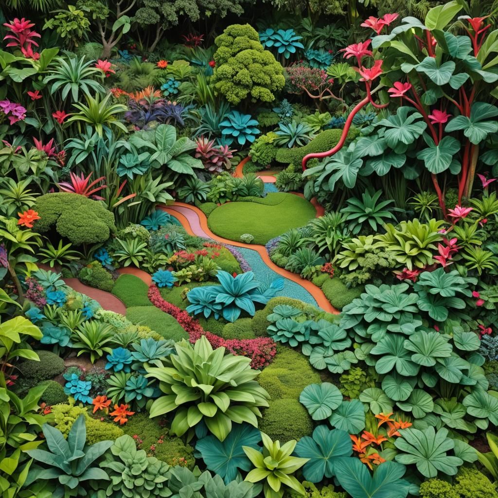 Botanical Garden Polymer Clay Sculpture Photography