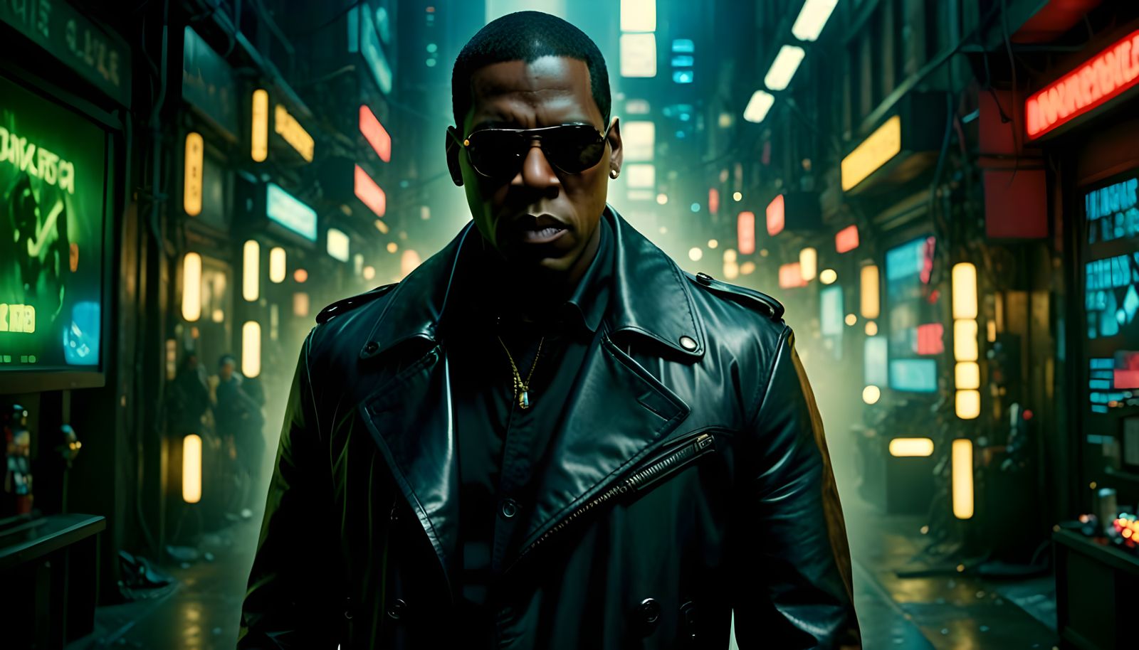 Morpheus and Jay-Z Hybrid Offers Pills in Matrix