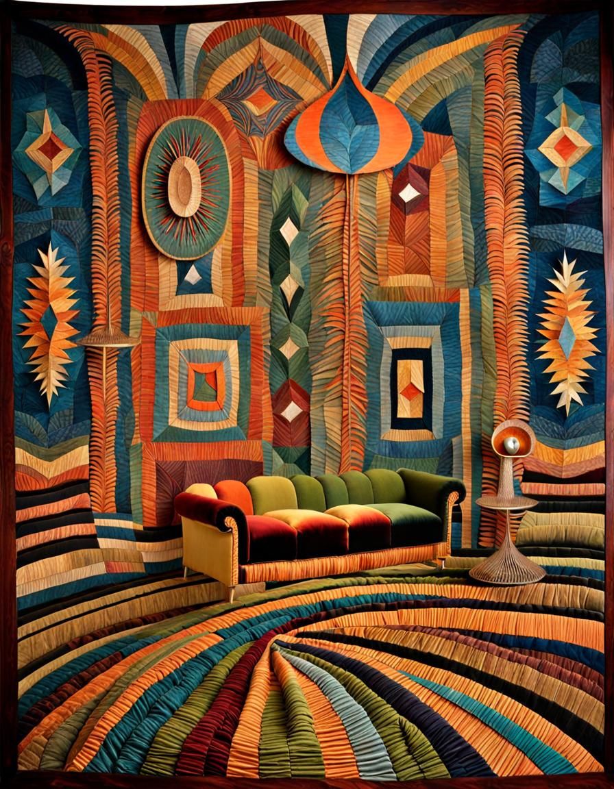 Existential Wooden Models in Stardust Tapestry Style