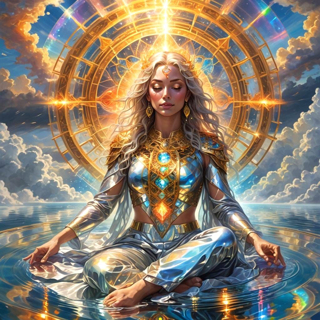 Interdimensional Being Lounging in Eternal Waters