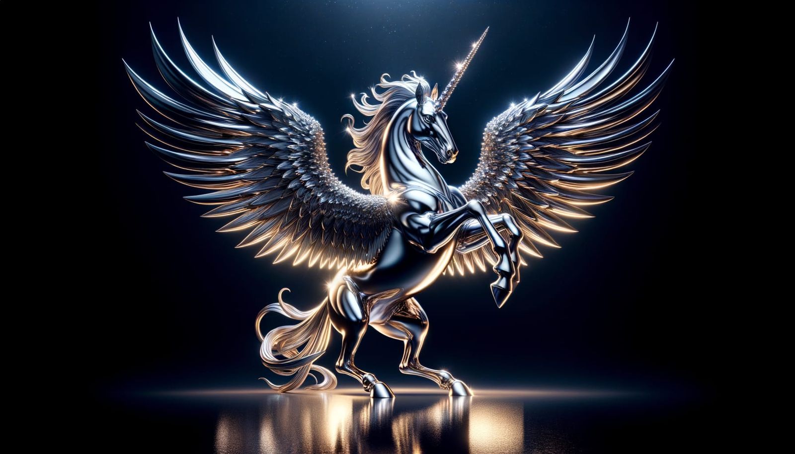 Titanium Alicorn: Mythical Metal Creature