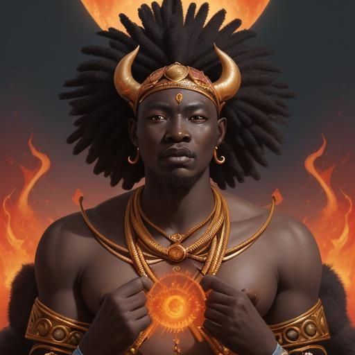 Nzambi a Mpungu: Kongo God in Detailed Matte Painting