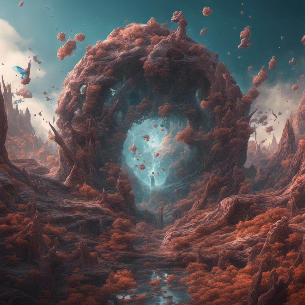 Colliding Alternate Dimensions: Detailed Matte Painting