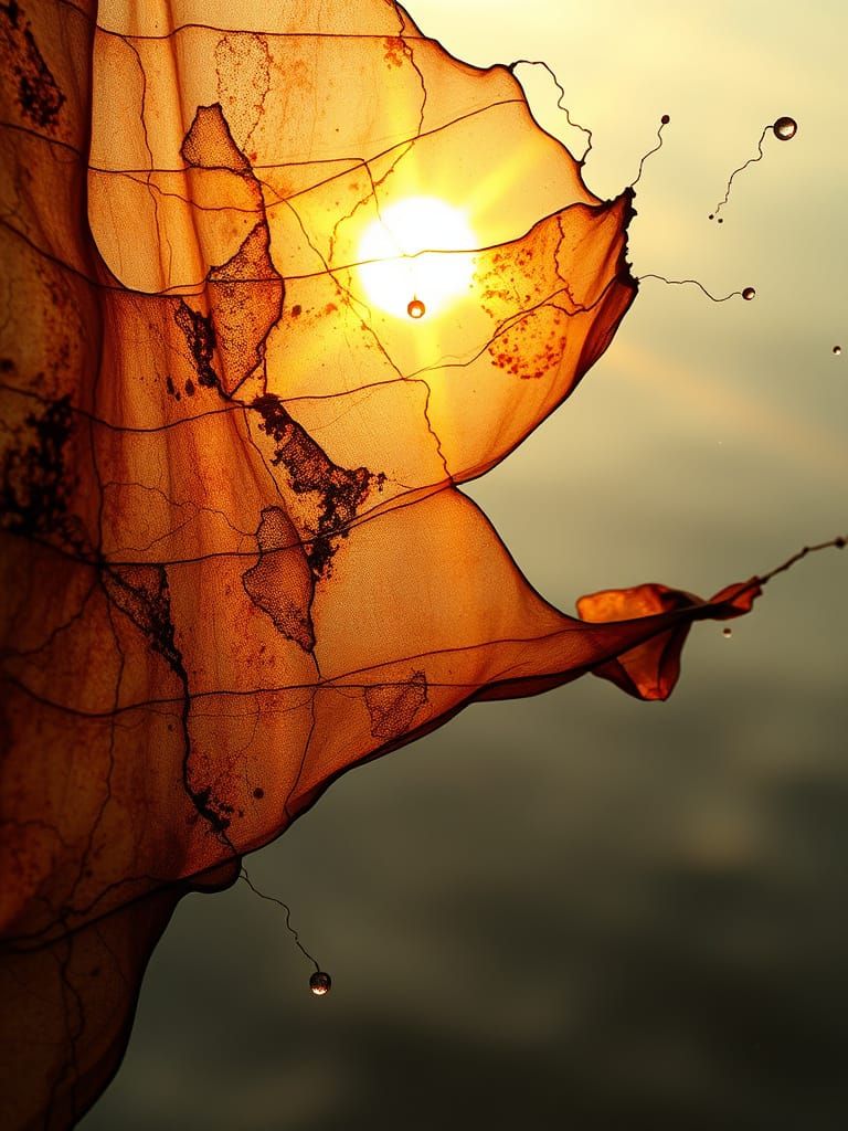 Charred and Rusty Liquified Muslin [lots of descriptive flow...