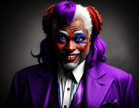 George Clinton as Joker: Moody Portrait Photography