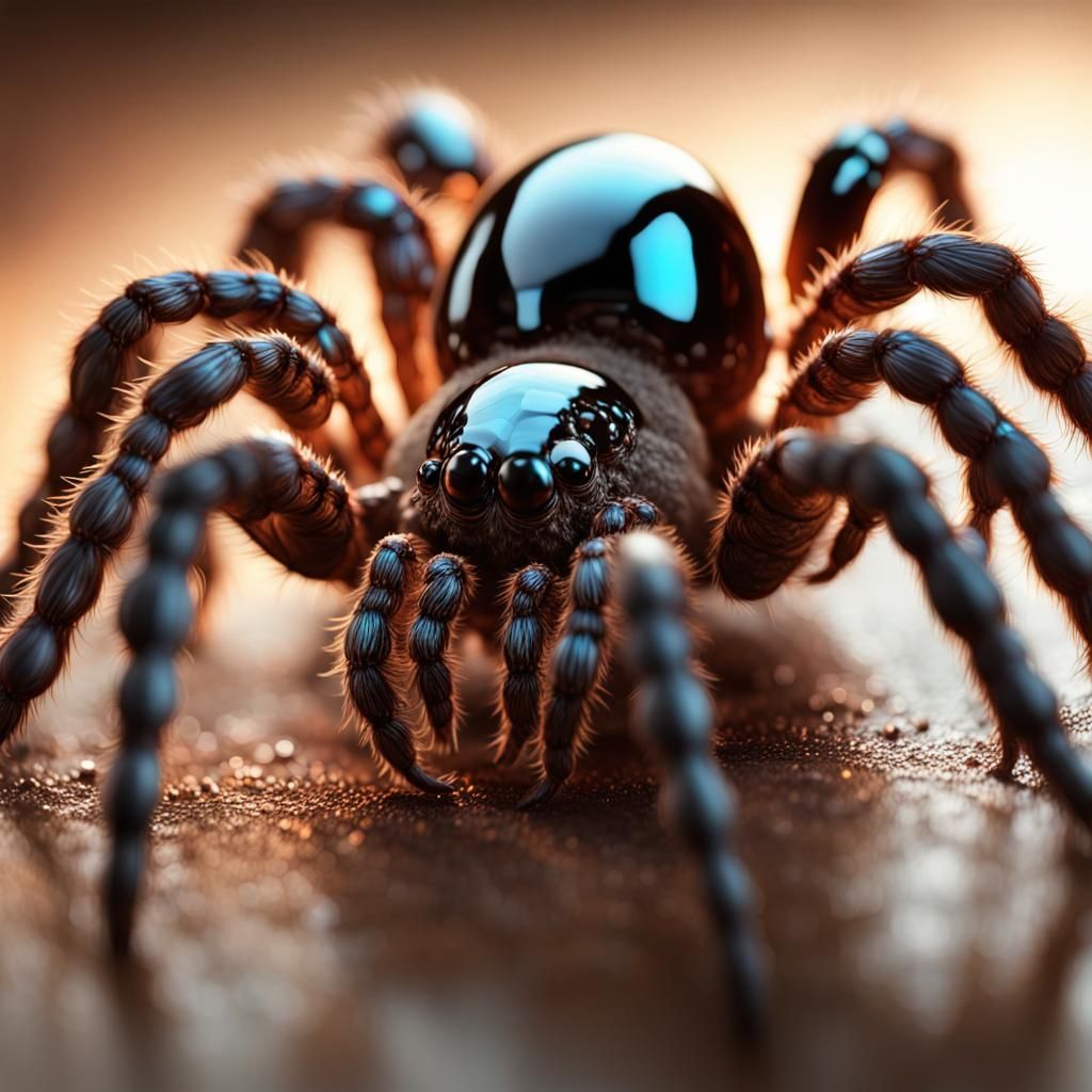 Crystal Tarantula: A Photorealistic CGI Masterpiece