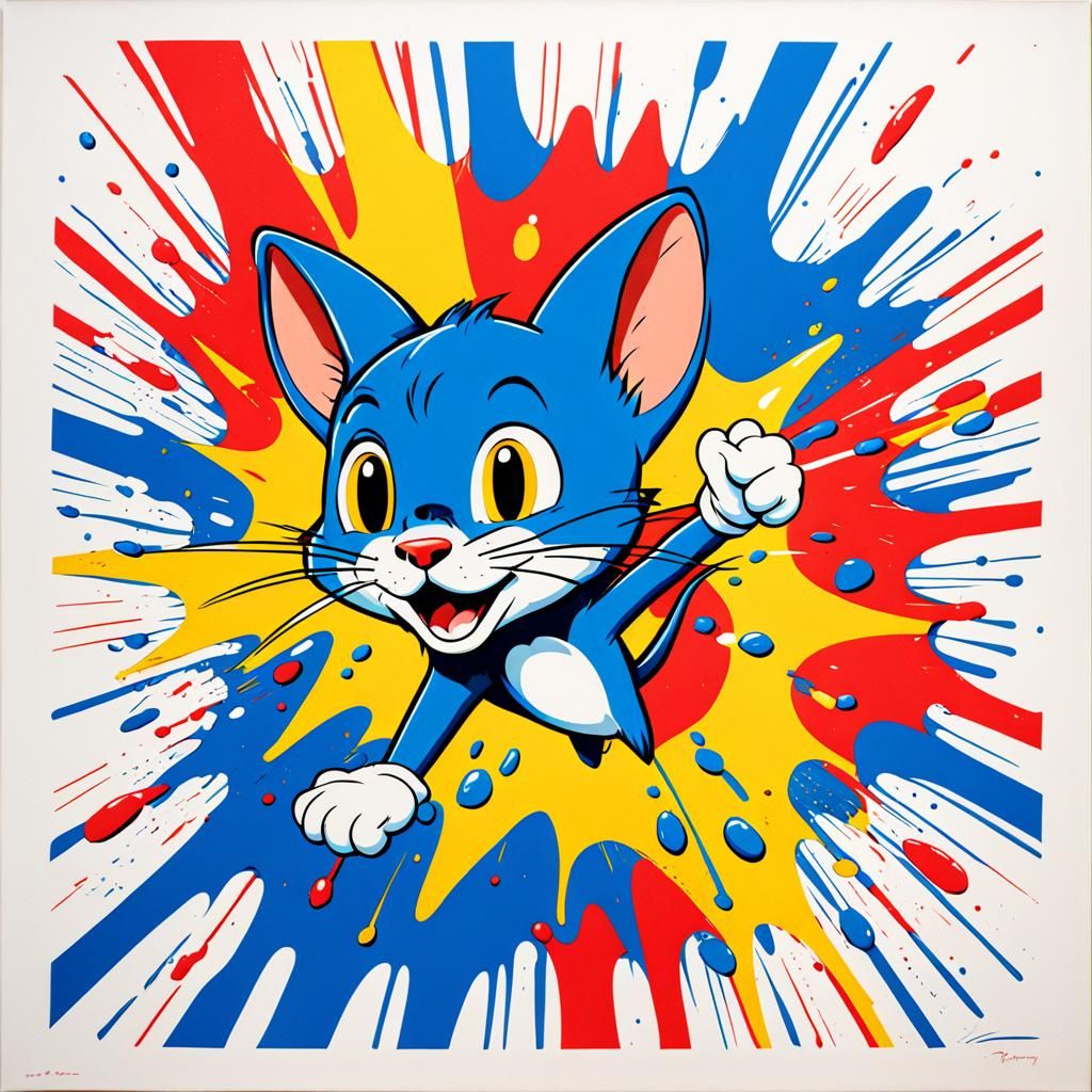 Tom and Jerry in Pop Art Style