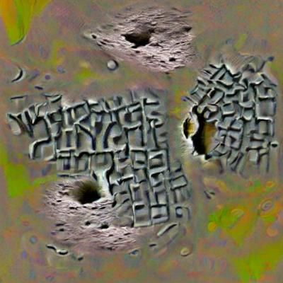 Ancient Waystones in Ruined Landscape