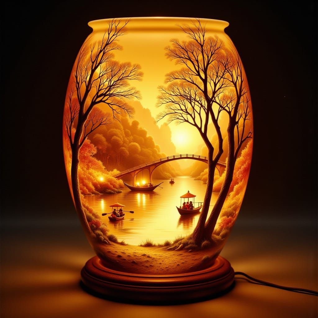 Amber Autumn Lanternscape