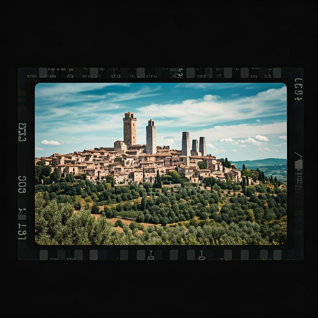 San Gimignano Cinematic Masterpiece in Epic Film Style