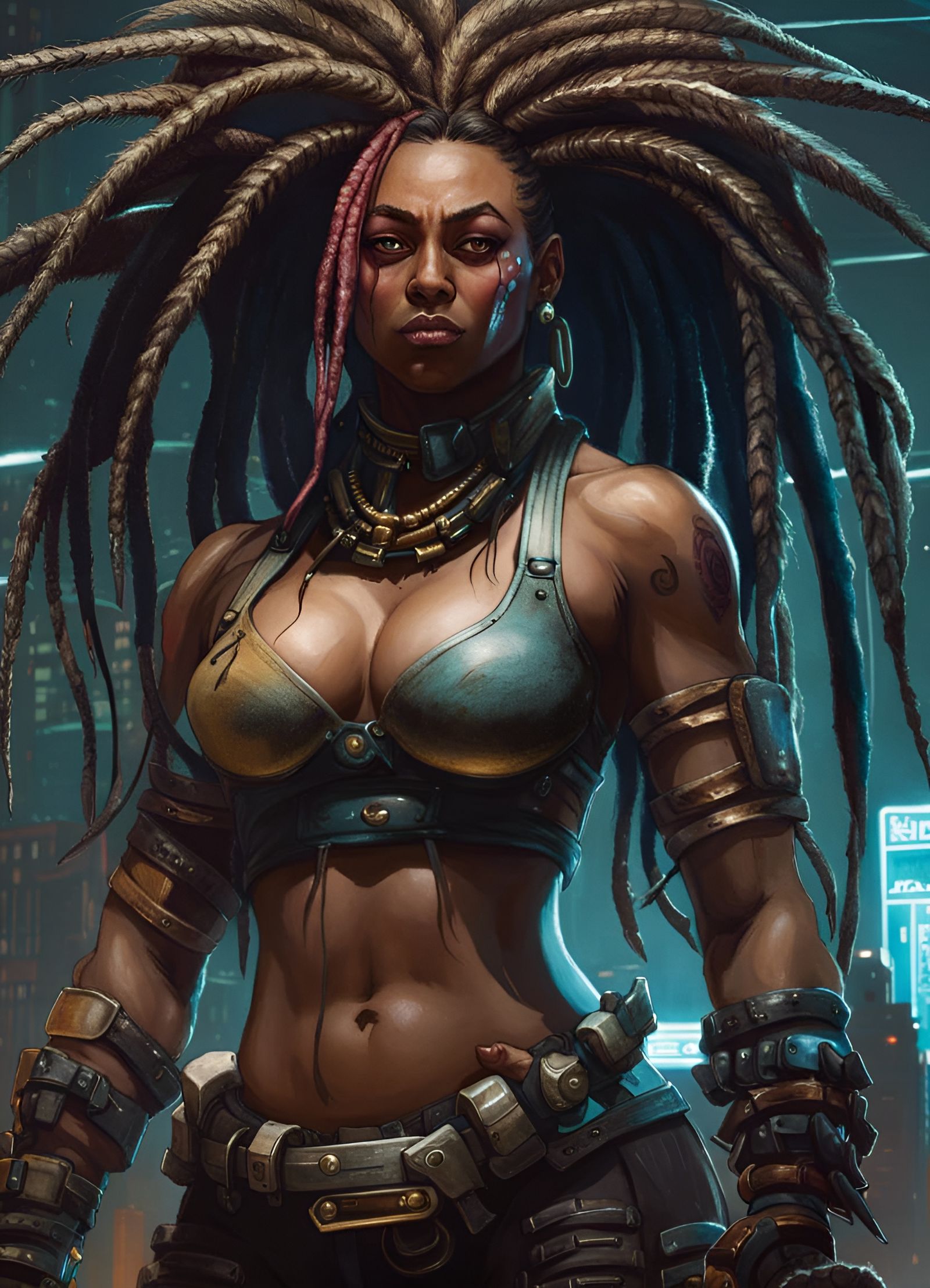 Cyberpunk 2077: V as Hulking Bodybuilder