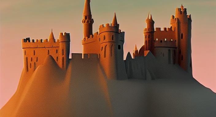 A sensual sand castle