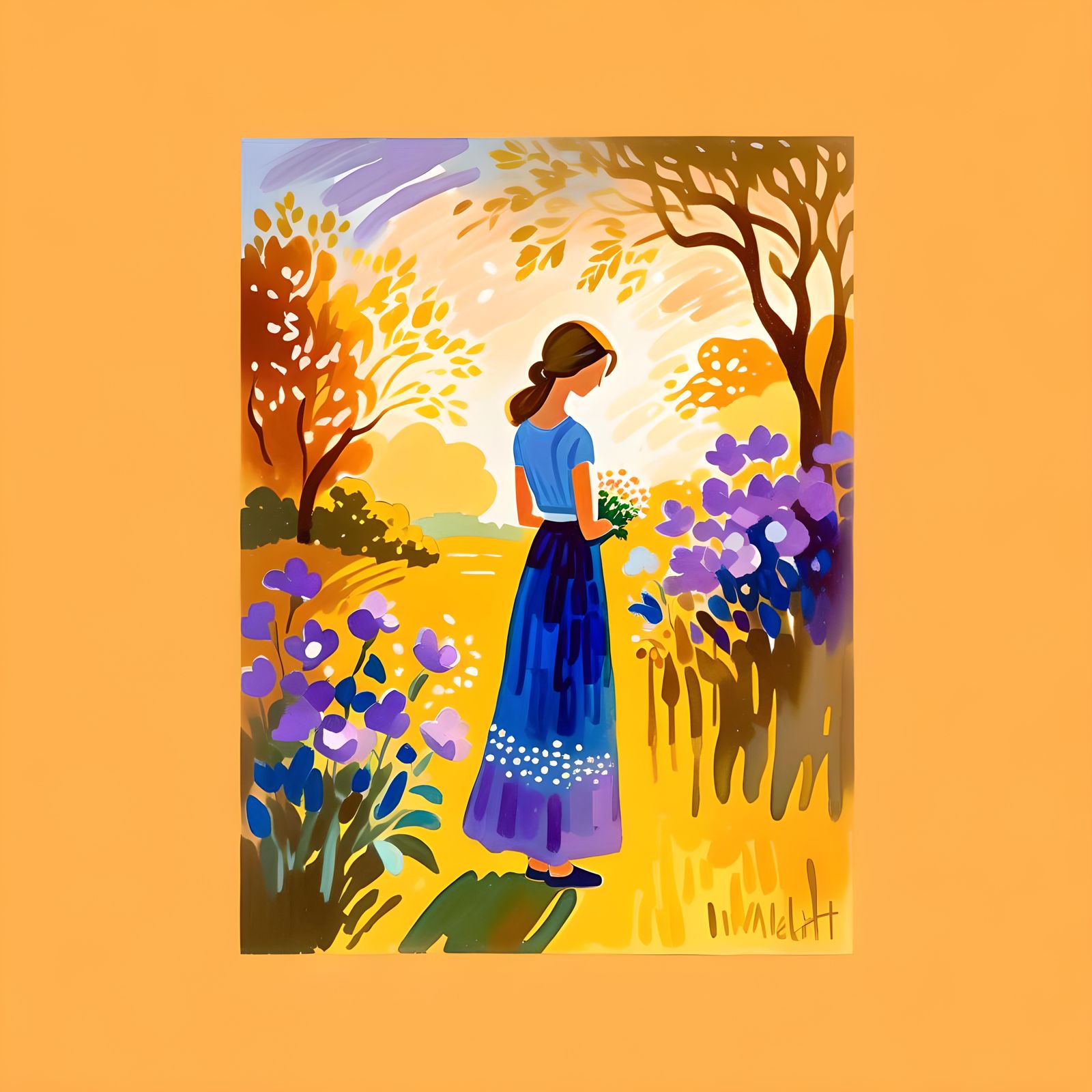 Gouache Flowers in Soft Light: Impressionist Masterpiece