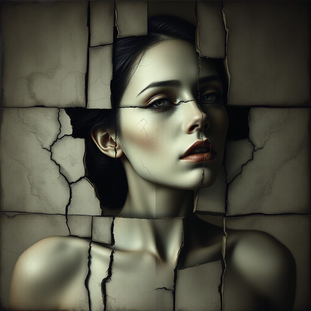 Decaying Beauty in Dark Fantasy Style