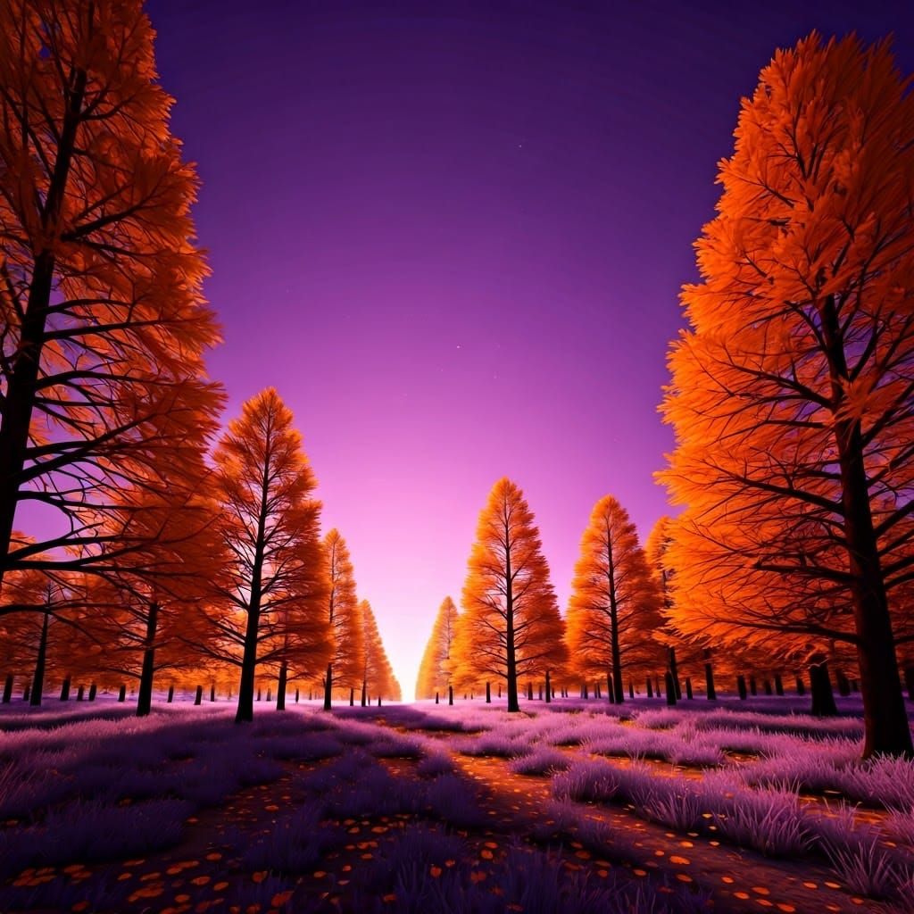Surreal Landscape in Vibrant Colors