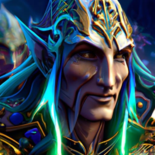 Eldar Portrait in Trending Art Style