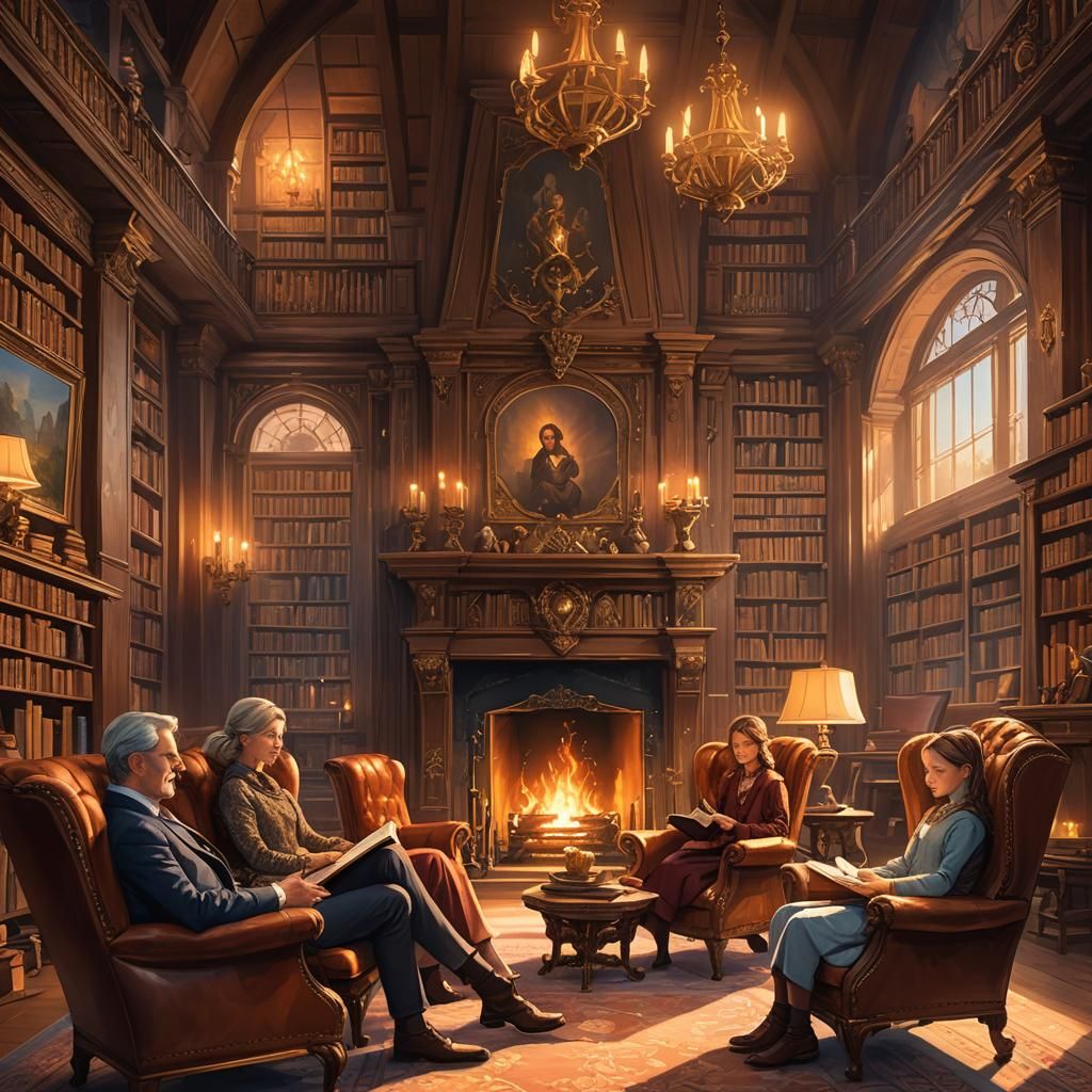 Cozy Evening Reading: Fantasy Royal Family