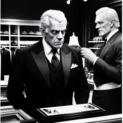 Karloff Working at Grace Brothers in Hyperrealism