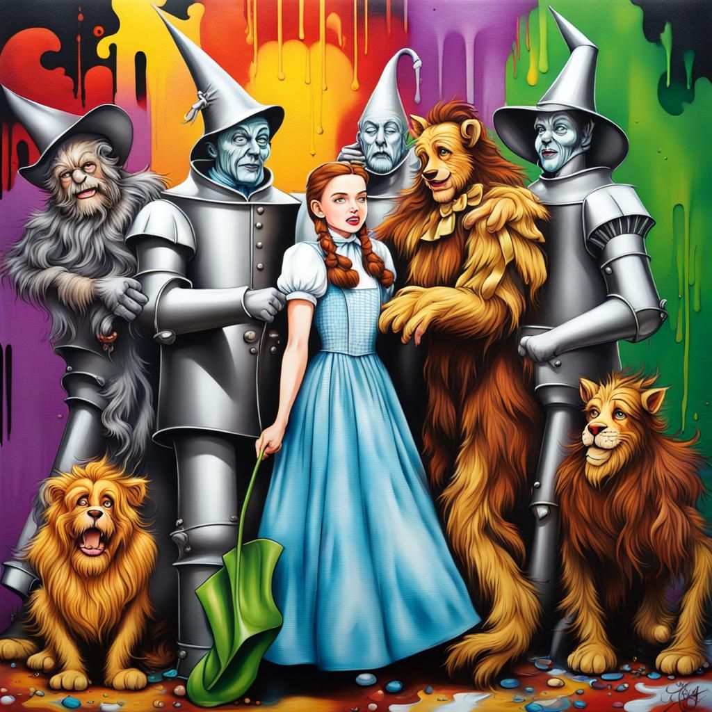Wizard of Oz Graffiti Splash Art
