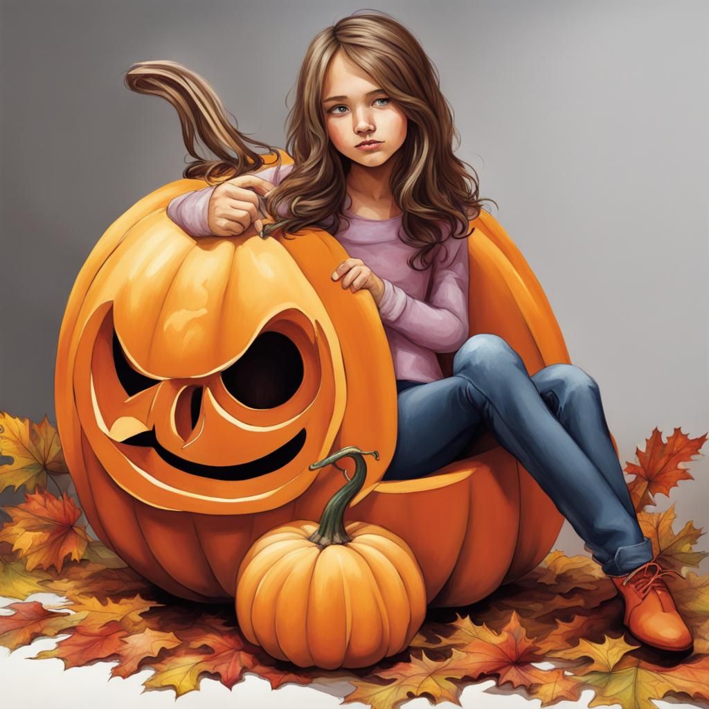 Pumpkin girl