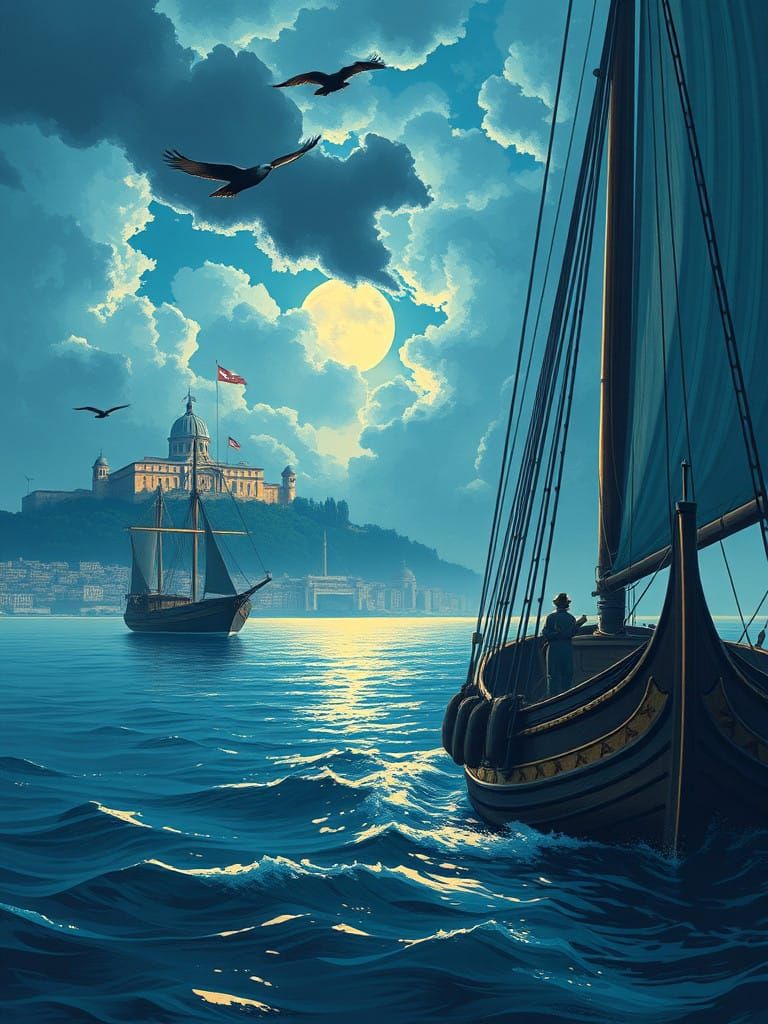 Sailing to the Ancient City of Byzantium in Elegy