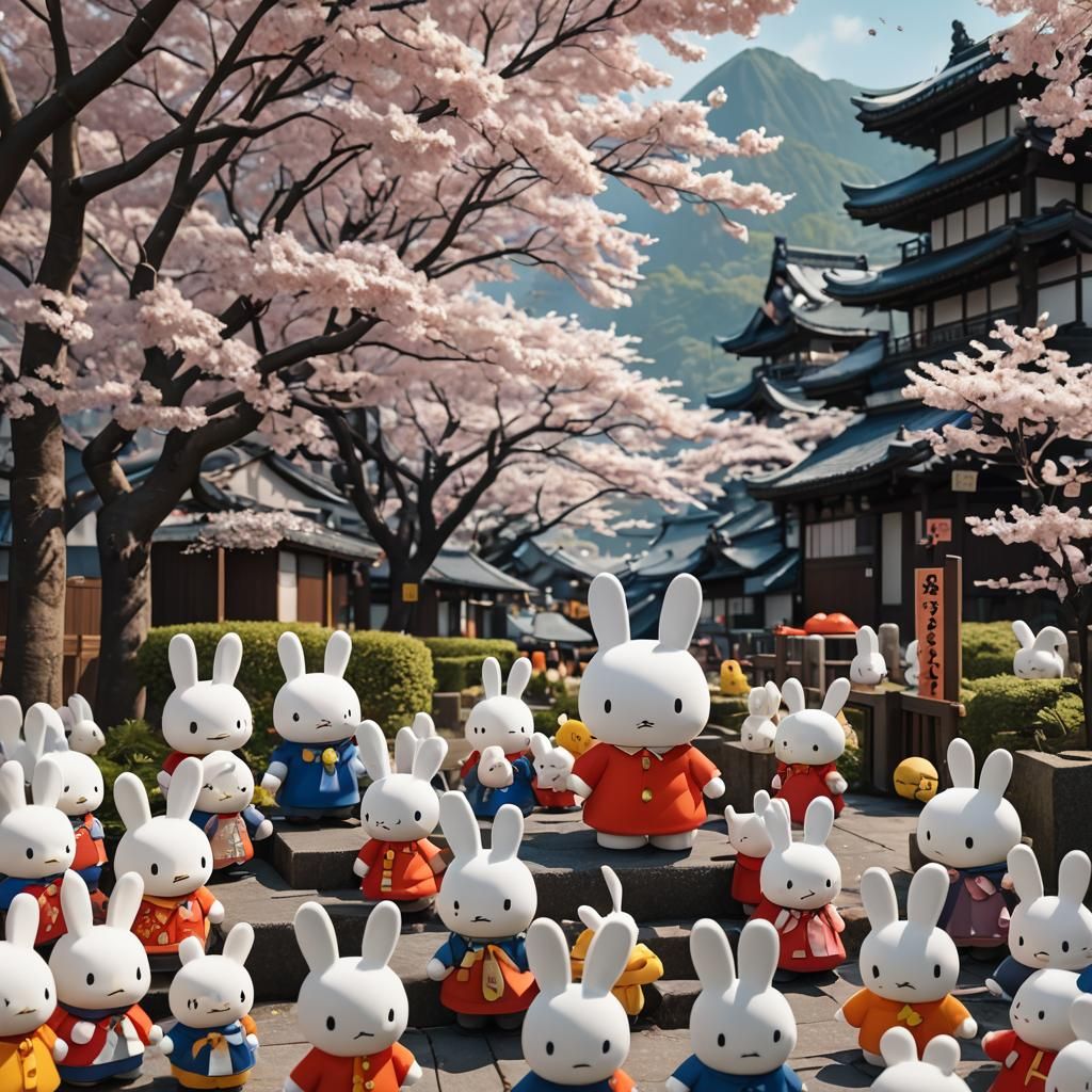 Miffy in Japan as 3D Anime Art