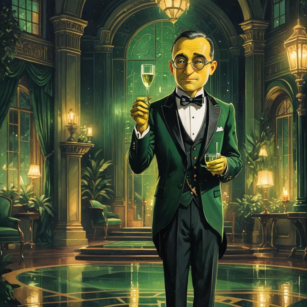 Art Deco Minion in 1920s Tuxedo