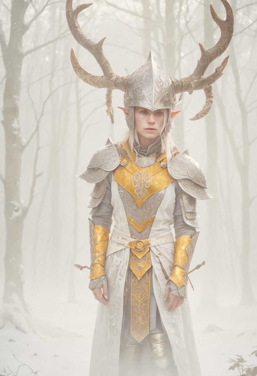 Scandinavian Elf in Ornate Nordic Armor